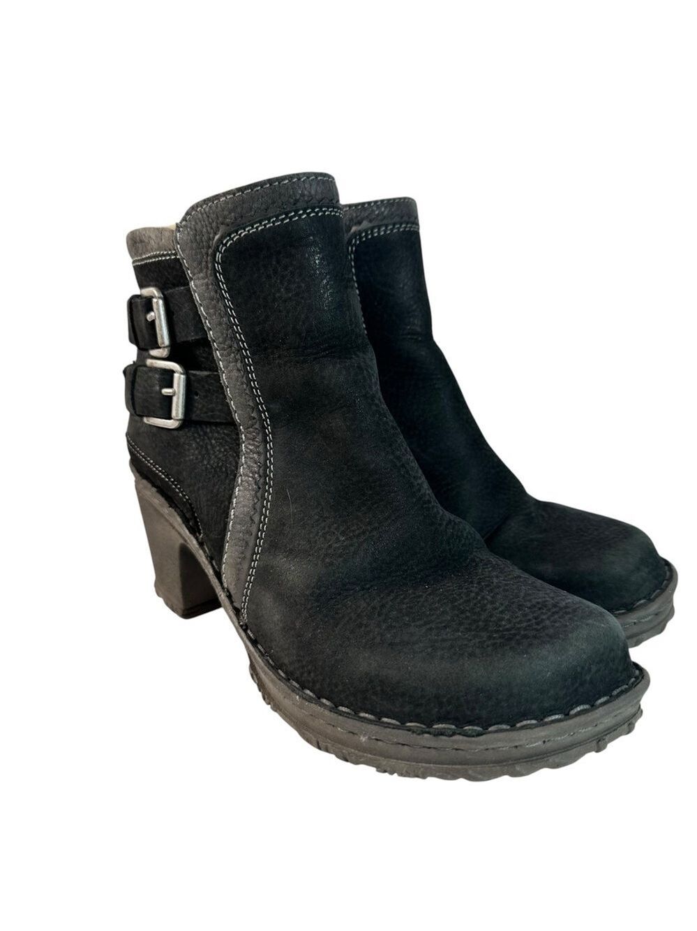 Josef Seibel Black Faux Fur Winter Boots Women’s Size 7 Euro 38 AnkleBootCore